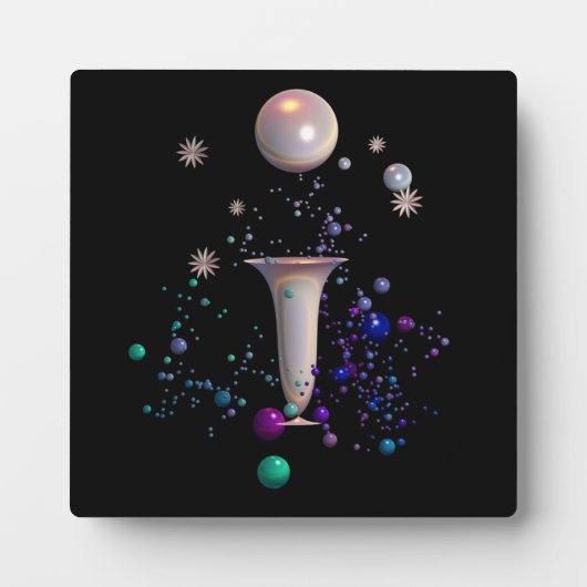 Kosmische Symfonie Plaque met Ezel Fotoplaat (Voorkant)