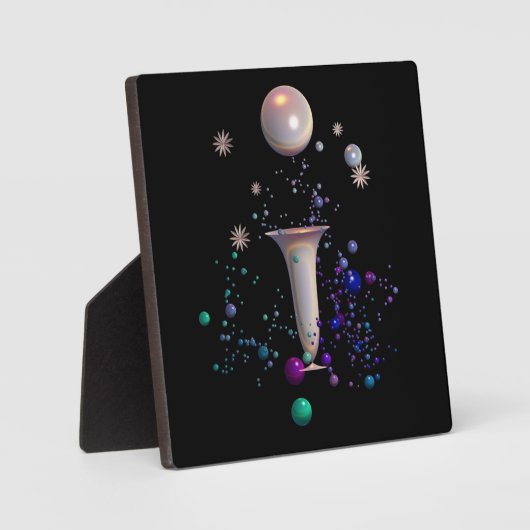 Kosmische Symfonie Plaque met Ezel Fotoplaat (Voorkant)