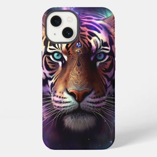 Kosmische Tijger iPhone Hoesje (Achterkant)