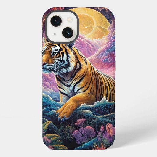 Kosmische Tijger iPhone Hoesje (Achterkant)