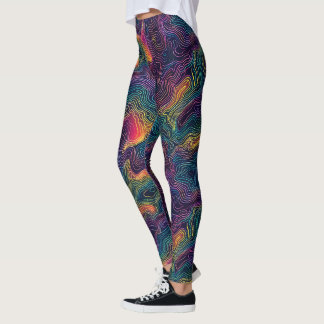 Kosmische Topografie Leggings - Plezier