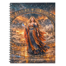 Kosmische Tovenares – Fantasie Spiraal Notebook Notitieboek