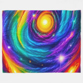 Kosmische trots fleece deken (Voorkant (Horizontaal))