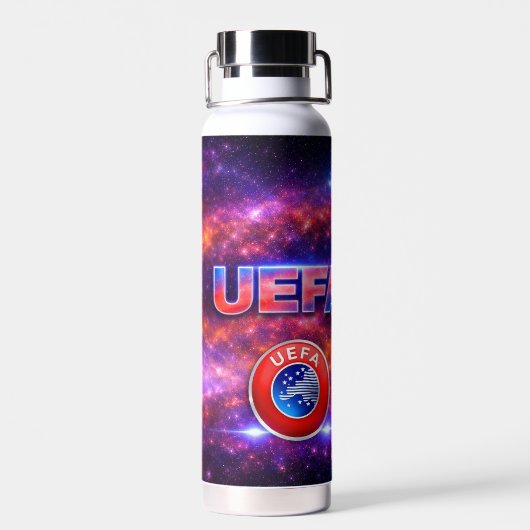 Kosmische UEFA Waterfles (Achterkant)