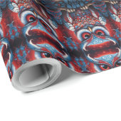 Kosmische Uil van Wijsheid Cadeaupapier (Rol Hoek)