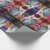 Kosmische Uil van Wijsheid Cadeaupapier (Hoek)