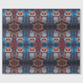 Kosmische Uil van Wijsheid Cadeaupapier (Vlak)