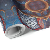 Kosmische Uil van Wijsheid Cadeaupapier (Rol Hoek)