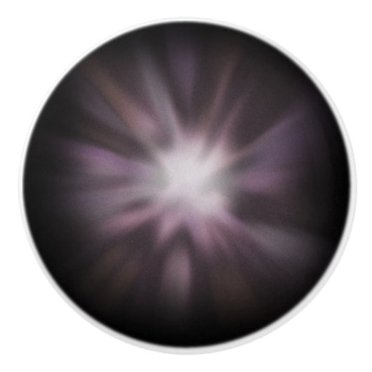 Kosmische Uitbarsting Kunstwerk Keramische Knop (Voorkant)