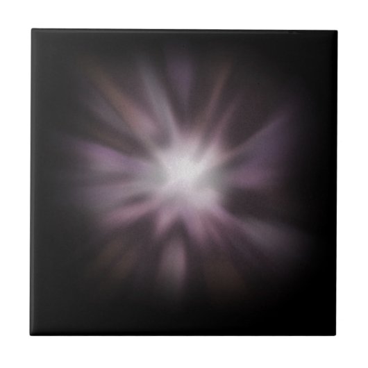 Kosmische Uitbarsting Kunstwerk Tegeltje (Voorkant)