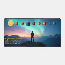 Kosmische Uitlijning Desk Mat - Planeten & Doel