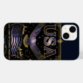 Kosmische USA Adelaar Hemelkaart Kunst Case-Mate iPhone Case (Achterkant (horizontaal))