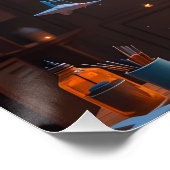 kosmische verbeeldingsscène perfect poster (Hoek)