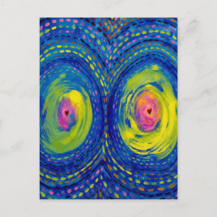 Kosmische Verbinding – Kleurrijke Abstracte Kosmis Briefkaart