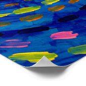 Kosmische Verbinding – Kleurrijke Abstracte Kunst Poster (Hoek)