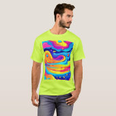 Kosmische verf wervelingen t-shirt (Voorkant volledig)
