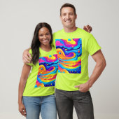 Kosmische verf wervelingen t-shirt (Unisex)
