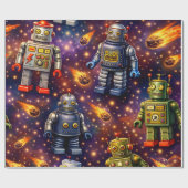 Kosmische verkenningskunst cadeaupapier (Vlak)