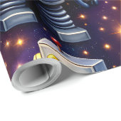 Kosmische verkenningskunst cadeaupapier (Rol Hoek)