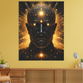 Kosmische Verlichting Canvas Afdruk (Insitu (Woonkamer))