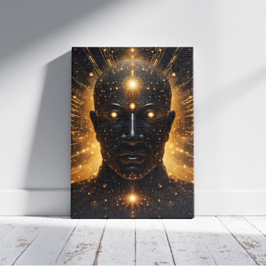 Kosmische Verlichting Canvas Afdruk