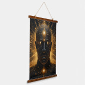 Kosmische Verlichting Hangend Wandkleed (Gebogen)