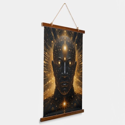 Kosmische Verlichting Hangend Wandkleed (Gebogen)