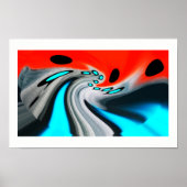 Kosmische vervorming poster (Voorkant)