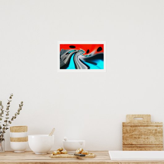Kosmische vervorming poster (Keuken)