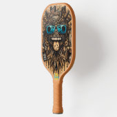 Kosmische Vibe: Ingewikkeld ontwerp op een Pickleball Paddle (Links)