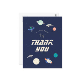 Kosmische viering dank u Briefkaart