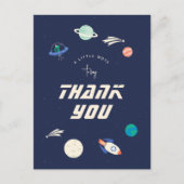 Kosmische viering dank u Briefkaart (Voorkant)