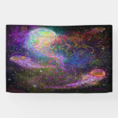 Kosmische Viering Spandoek (Horizontaal)