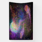 Kosmische Viering Spandoek (Verticaal)