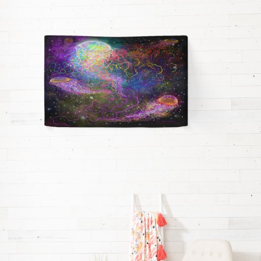 Kosmische Viering Spandoek (Insitu)