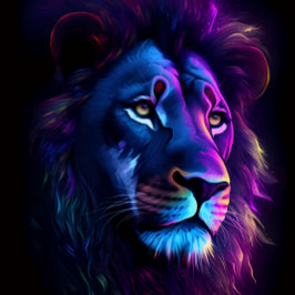 : Kosmische Visie: Lord Krishna Melkweg Neon Portr T-shirt