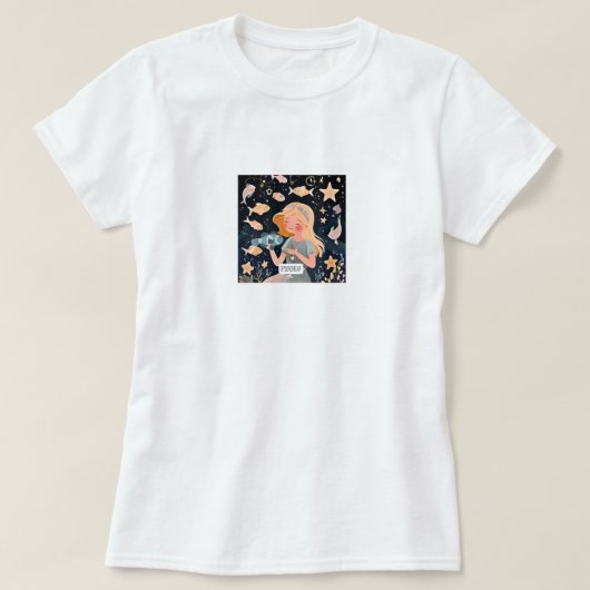 kosmische vissen t-shirt (Design voorkant)