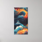 kosmische vlamstroom canvas afdruk (Voorkant)