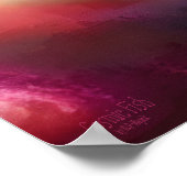 Kosmische Vliegende Vis AI Fantasie Digitaal Kunst Poster (Hoek)