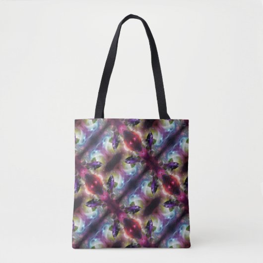 Kosmische Vliegende Vis AI Fantasie Digitale Kunst Tote Bag (Voorkant)