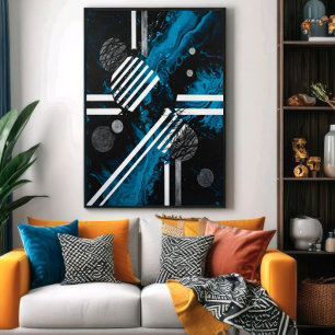 Kosmische voetafdruk poster