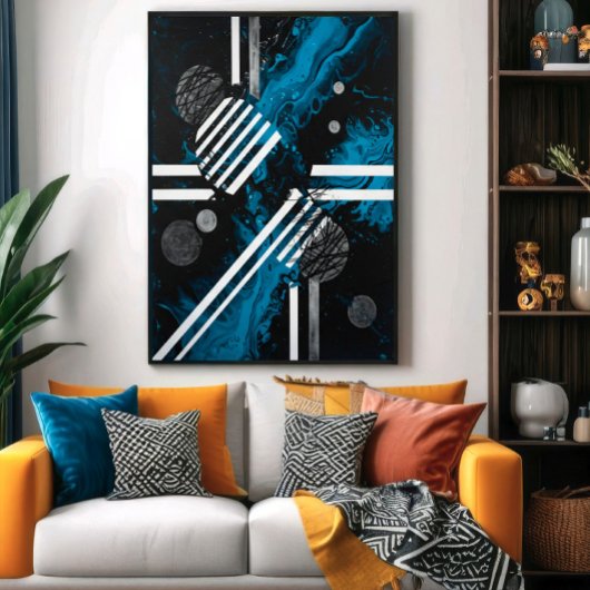 kosmische voetafdruk poster