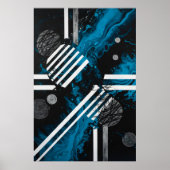 kosmische voetafdruk poster (Voorkant)