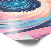 Kosmische vortex foto afdruk (Hoek)