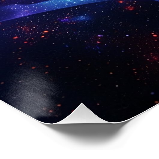 Kosmische vortex perfect poster (Hoek)