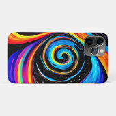 Kosmische Vortex Werveling in Neon Kleuren Case-Mate iPhone Case (Achterkant (horizontaal))