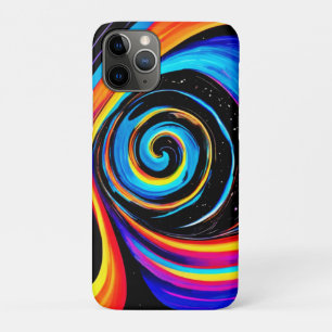 Kosmische Vortex Werveling in Neon Kleuren Case-Mate iPhone Case