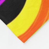Kosmische Vortex Werveling in Neon Kleuren Fleece Deken (Hoek)