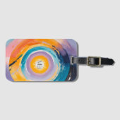 Kosmische Vortex: Zonne-omhelzing Bagagelabel (Voorkant (horizontaal))