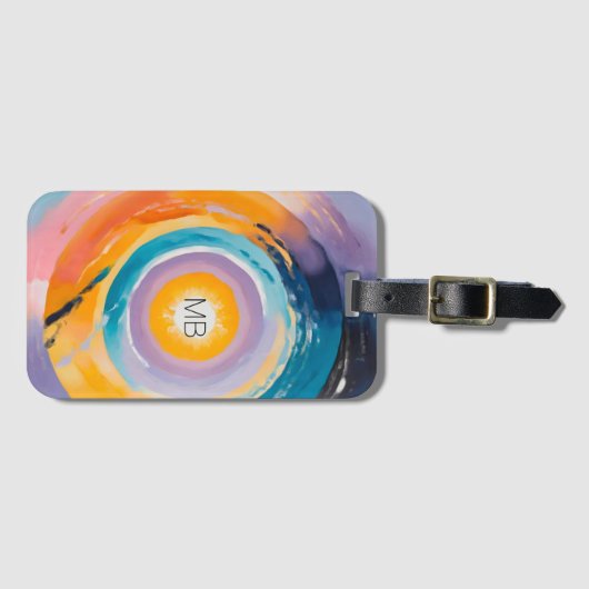 Kosmische Vortex: Zonne-omhelzing Bagagelabel (Voorkant (horizontaal))